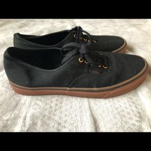 Vans Black with Brown Sole